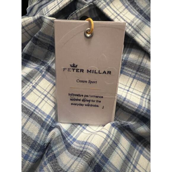 Peter Millar Shirt Men Size XXL Crown Lost Creek Woven Cotton Sport Plaid - Picture 3 of 4